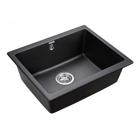 Мойка кварцевая GERA 60, IT-GRANIT, PM205546-BL, черный, 555х460, подст. мон. Paulmark Мойка кварцевая GERA 60, IT-GRANIT, PM205546-BL, черный, 555х460, подст. мон. Paulmark