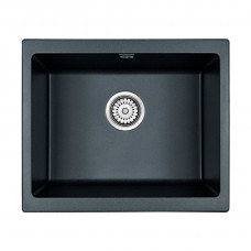 Мойка кварцевая GERA 60, IT-GRANIT, PM205546-BLM, черный металлик, 555х460, подст. мон. Paulmark