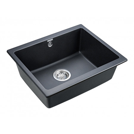 Мойка кварцевая GERA 60, IT-GRANIT, PM205546-BLM, черный металлик, 555х460, подст. мон. Paulmark Мойка кварцевая GERA 60, IT-GRANIT, PM205546-BLM, черный металлик, 555х460, подст. мон. Paulmark