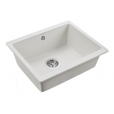 Мойка кварцевая GERA 60, IT-GRANIT, PM205546-WH, белый, 555х460, подст. мон. Paulmark