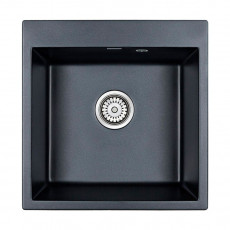 Мойка кварцевая KANTE 50, IT-GRANIT, PM105152-BLM, черный металлик, 510х520, Paulmark