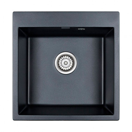 Мойка кварцевая KANTE 50, IT-GRANIT, PM105152-BLM, черный металлик, 510х520, Paulmark Мойка кварцевая KANTE 50, IT-GRANIT, PM105152-BLM, черный металлик, 510х520, Paulmark