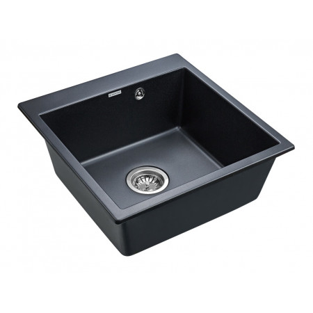 Мойка кварцевая KANTE 50, IT-GRANIT, PM105152-BLM, черный металлик, 510х520, Paulmark Мойка кварцевая KANTE 50, IT-GRANIT, PM105152-BLM, черный металлик, 510х520, Paulmark