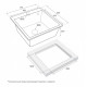 Мойка кварцевая KANTE 50, IT-GRANIT, PM105152-BLM, черный металлик, 510х520, Paulmark Мойка кварцевая KANTE 50, IT-GRANIT, PM105152-BLM, черный металлик, 510х520, Paulmark