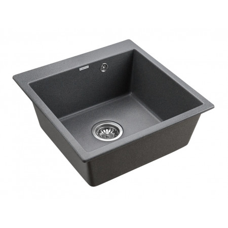 Мойка кварцевая KANTE 50, IT-GRANIT, PM105152-DG, графит, 510х520, Paulmark Мойка кварцевая KANTE 50, IT-GRANIT, PM105152-DG, графит, 510х520, Paulmark