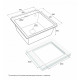 Мойка кварцевая KANTE 50, IT-GRANIT, PM105152-GR , серый, 510х520, Paulmark Мойка кварцевая KANTE 50, IT-GRANIT, PM105152-GR , серый, 510х520, Paulmark
