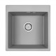 Мойка кварцевая KANTE 50, IT-GRANIT, PM105152-GRM , серый металлик, 510х520, Paulmark