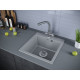 Мойка кварцевая KANTE 50, IT-GRANIT, PM105152-GRM , серый металлик, 510х520, Paulmark