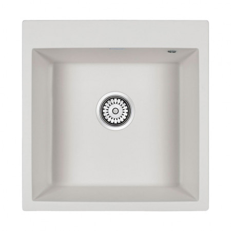 Мойка кварцевая KANTE 50, IT-GRANIT, PM105152-WH , белый, 510х520, Paulmark Мойка кварцевая KANTE 50, IT-GRANIT, PM105152-WH , белый, 510х520, Paulmark