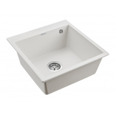 Мойка кварцевая KANTE 50, IT-GRANIT, PM105152-WH , белый, 510х520, Paulmark