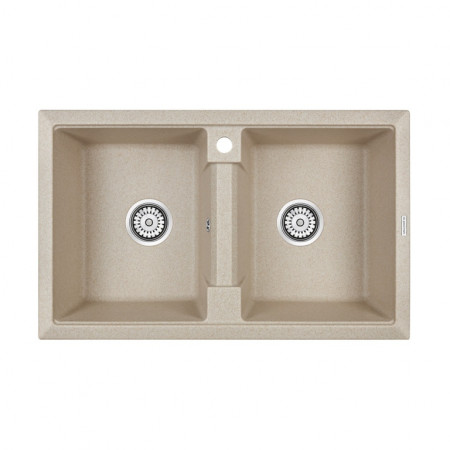 Мойка кварцевая TANDEM 80/2, IT-GRANIT, PM238150-BE, бежевый, 810х500, Paulmark Мойка кварцевая TANDEM 80/2, IT-GRANIT, PM238150-BE, бежевый, 810х500, Paulmark