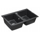 Мойка кварцевая TANDEM 80/2, IT-GRANIT, PM238150-BL, черный, 810х500 мм, Paulmark Мойка кварцевая TANDEM 80/2, IT-GRANIT, PM238150-BL, черный, 810х500 мм, Paulmark