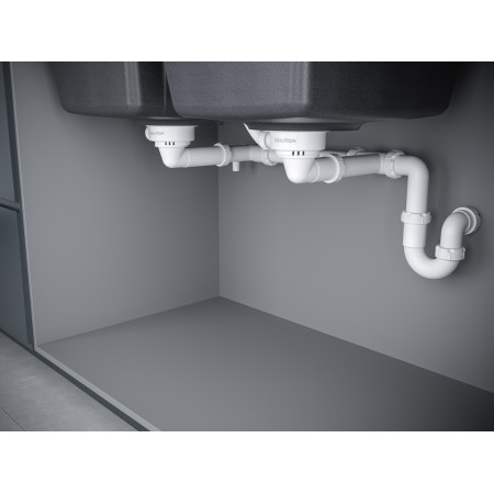 Мойка кварцевая TANDEM 80/2, IT-GRANIT, PM238150-BL, черный, 810х500 мм, Paulmark Мойка кварцевая TANDEM 80/2, IT-GRANIT, PM238150-BL, черный, 810х500 мм, Paulmark
