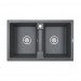 Мойка кварцевая TANDEM 80/2, IT-GRANIT, PM238150-DG, графит, 810х500 мм, Paulmark