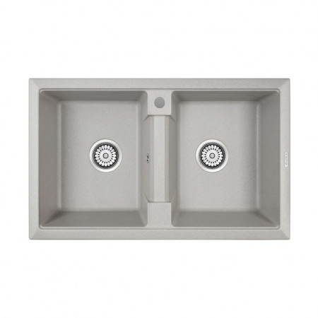 Мойка кварцевая TANDEM 80/2, IT-GRANIT, PM238150-GR, серый, 810х500 мм, Paulmark