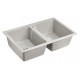 Мойка кварцевая TANDEM 80/2, IT-GRANIT, PM238150-GR, серый, 810х500 мм, Paulmark
