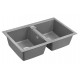 Мойка кварцевая TANDEM 80/2, IT-GRANIT, PM238150-GRM, серый металлик, 810х500 мм, Paulmark