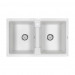 Мойка кварцевая TANDEM 80/2, IT-GRANIT, PM238150-WH, белый, 810х500 мм, Paulmark