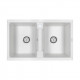 Мойка кварцевая TANDEM 80/2, IT-GRANIT, PM238150-WH, белый, 810х500 мм, Paulmark Мойка кварцевая TANDEM 80/2, IT-GRANIT, PM238150-WH, белый, 810х500 мм, Paulmark
