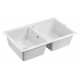 Мойка кварцевая TANDEM 80/2, IT-GRANIT, PM238150-WH, белый, 810х500 мм, Paulmark Мойка кварцевая TANDEM 80/2, IT-GRANIT, PM238150-WH, белый, 810х500 мм, Paulmark