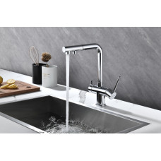 Смеситель для кухни SERPENTINE, хром, Se213222-CR, Paulmark