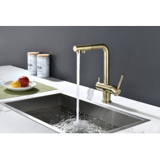 Смеситель для кухни SERPENTINE, бронза, Se213222-BR, Paulmark