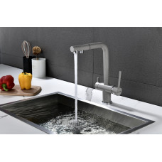 Смеситель для кухни SERPENTINE, графит, Se213222-DG, Paulmark