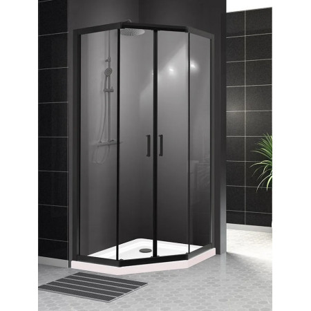 Душевой уголок BelBagno UNO-195-P-2-90-C-NERO Душевой уголок BelBagno UNO-195-P-2-90-C-NERO