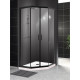 Душевой уголок BelBagno UNO-195-P-2-90-C-NERO Душевой уголок BelBagno UNO-195-P-2-90-C-NERO