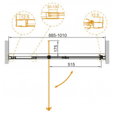 Дверь в проём Cezares VARIANTE-B-1-90/100-C-Cr