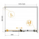 Душевой уголок Cezares STYLUS-SOFT-AH-1-150/90-C-Cr Душевой уголок Cezares STYLUS-SOFT-AH-1-150/90-C-Cr