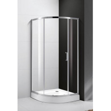 Душевой уголок Cezares MOLVENO-R-1-90-C-Cr-IV, 90х90х195, профиль хром, стекло прозрачное