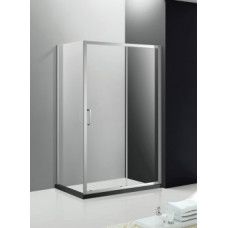 Душевой уголок Cezares MOLVENO-AH-11-140/100-C-Cr-IV, 140х100х195, профиль хром, стекло прозрачное