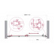 Дверь в проём BelBagno LUCE-BF-1-110-C-Cr Дверь в проём BelBagno LUCE-BF-1-110-C-Cr