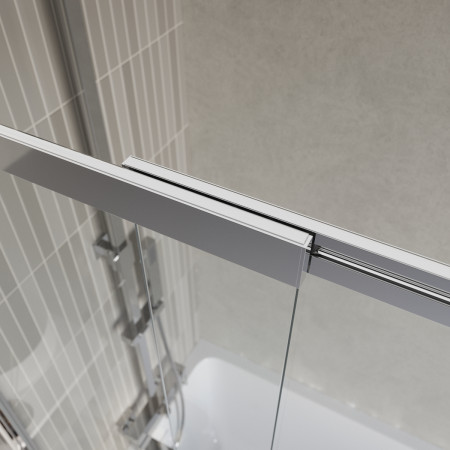 Шторка на ванну BelBagno LUCE-VF-11-100/145-C-Cr Шторка на ванну BelBagno LUCE-VF-11-100/145-C-Cr