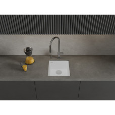 RIVELATO Мойка STRIA 4134 1-чаш 410*435 Bianco latte арт.SR-4134 Bianco latte
