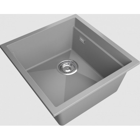 RIVELATO Мойка LINO 454-L 1-чаш 450*440 grigio metallizzatoato арт.LN-454-L grigio metallizzato