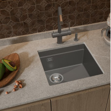 RIVELATO Мойка LINO 454-L 1-чаш 450*440 grigio metallizzatoato арт.LN-454-L grigio metallizzato