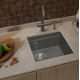 RIVELATO Мойка LINO 454-L 1-чаш 450*440 grigio metallizzatoato арт.LN-454-L grigio metallizzato