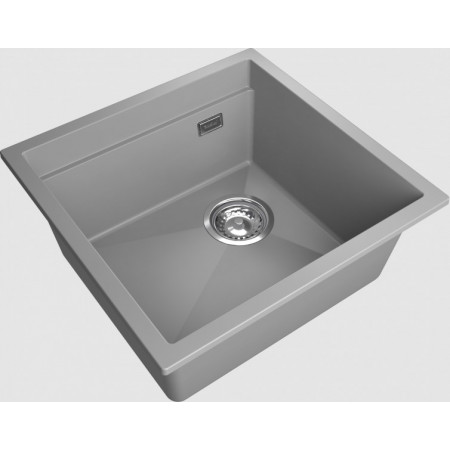 RIVELATO Мойка LINO 454-R 1-чаш 450*440 grigio metallizzatoato арт.LN-454-R grigio metallizzato RIVELATO Мойка LINO 454-R 1-чаш 450*440 grigio metallizzatoato арт.LN-454-R grigio metallizzato