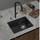 RIVELATO Мойка LINO 554-R 1-чаш 550*440 antracite арт.LN-554-R antracite RIVELATO Мойка LINO 554-R 1-чаш 550*440 antracite арт.LN-554-R antracite