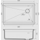 RIVELATO Мойка LINO 654-R 1-чаш 650*440 brina арт.LN-654-R brina RIVELATO Мойка LINO 654-R 1-чаш 650*440 brina арт.LN-654-R brina