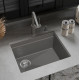 RIVELATO Мойка LINO 554-L 1-чаш 550*440 grigio metallizzatoato арт.LN-554-L grigio metallizzato RIVELATO Мойка LINO 554-L 1-чаш 550*440 grigio metallizzatoato арт.LN-554-L grigio metallizzato