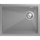 RIVELATO Мойка LINO 554-R 1-чаш 550*440 grigio metallizzatoato арт.LN-554-R grigio metallizzato