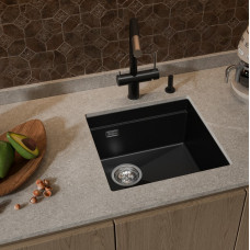 RIVELATO Мойка LINO 454-L 1-чаш 450*440 nero арт.LN-454-L nero