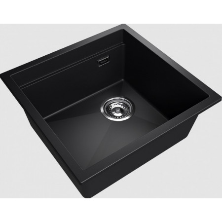 RIVELATO Мойка LINO 454-R 1-чаш 450*440 nero арт.LN-454-R nero RIVELATO Мойка LINO 454-R 1-чаш 450*440 nero арт.LN-454-R nero