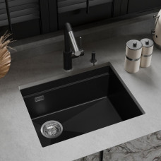 RIVELATO Мойка LINO 554-L 1-чаш 550*440 nero арт.LN-554-L nero