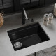 RIVELATO Мойка LINO 554-L 1-чаш 550*440 nero арт.LN-554-L nero RIVELATO Мойка LINO 554-L 1-чаш 550*440 nero арт.LN-554-L nero
