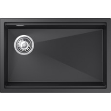 RIVELATO Мойка LINO 654-L 1-чаш 650*440 nero арт.LN-654-L nero