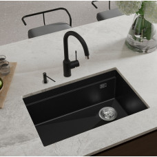 RIVELATO Мойка LINO 654-R 1-чаш 650*440 nero арт.LN-654-R nero